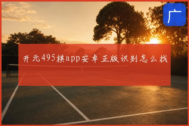 开元495棋app安卓正版识别怎么找